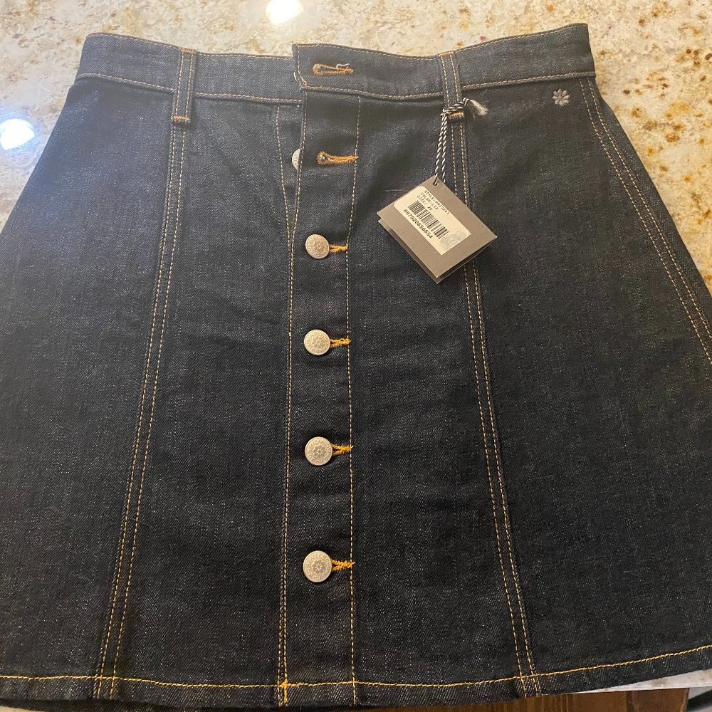 Alexa Chung for AG Kety denim skirt